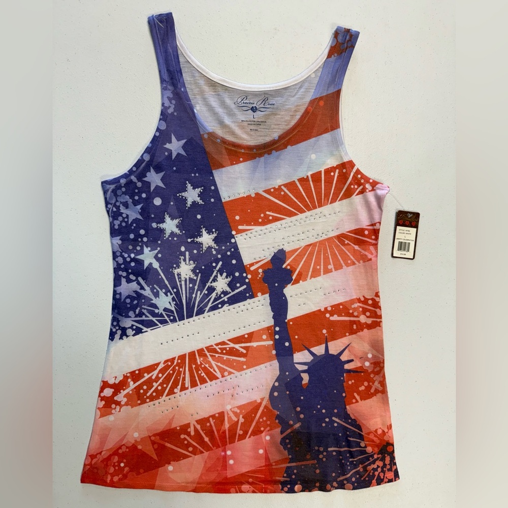 American Flag Tank Top